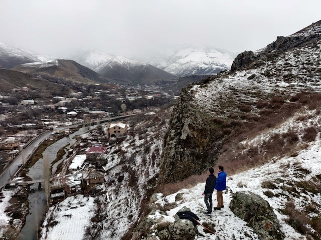 Winter in Armenia! Explore snowy landscapes and cozy cultural experiences in the captivating visuals of the winter activities.