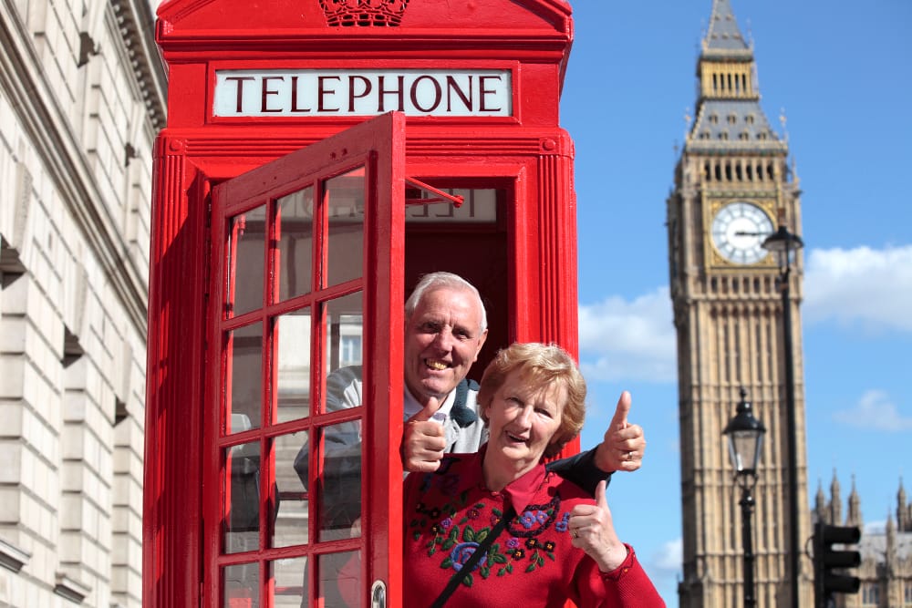 Retired couple in london
