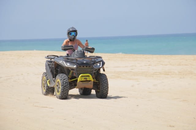ATV on a sandy beach