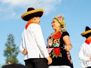 Traditional Mexican Dance in Oaxaca Celebration
