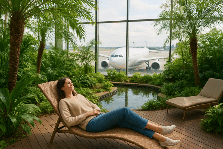 Relaxing airport layover