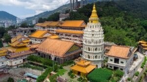 Penang Kek Lok Si Temple Drone Shot
