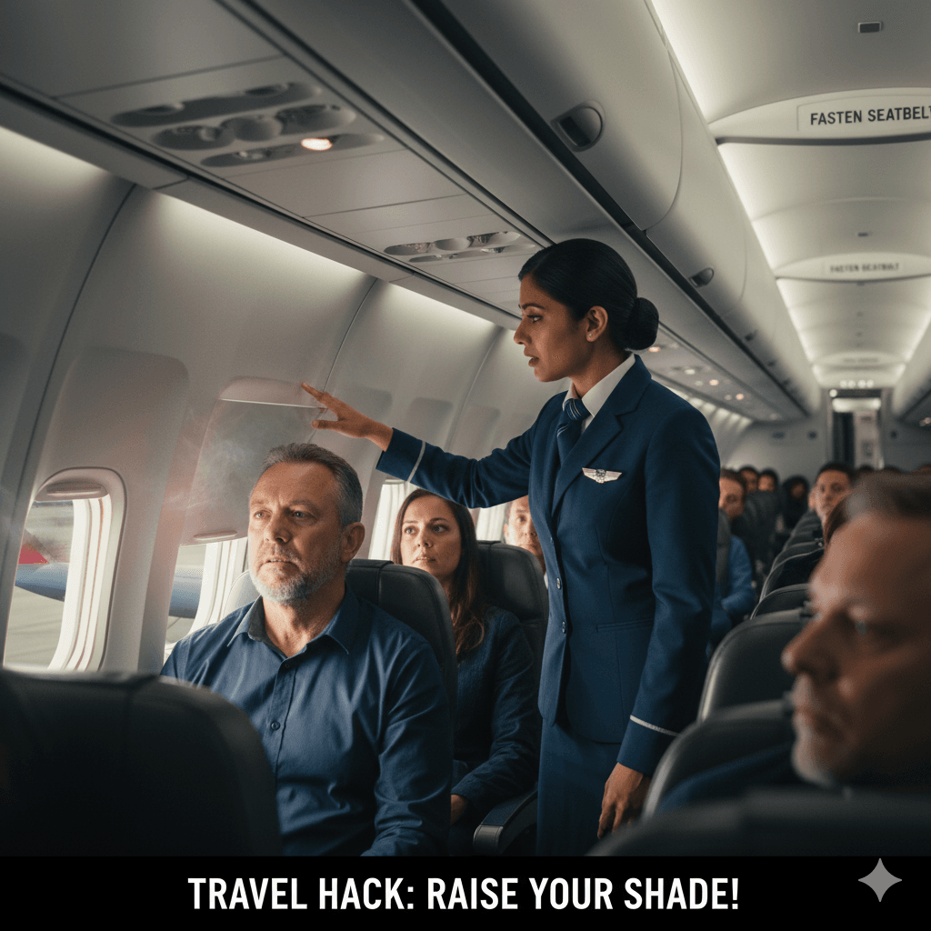 Raise Your Window Shade on Take-off