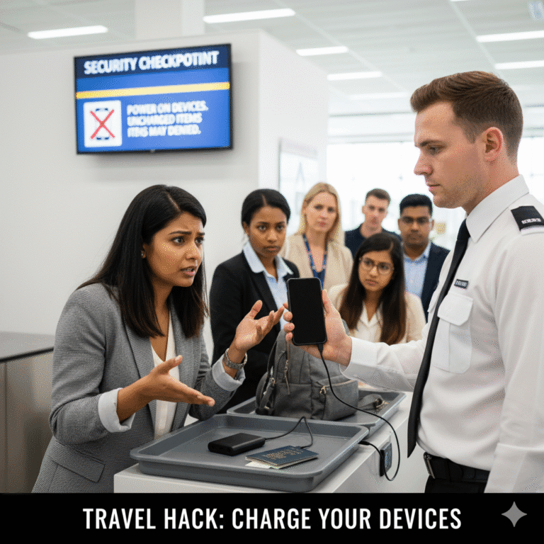 All electronic devices carried into the cabin must be able to switch on for inspection upon demand.
