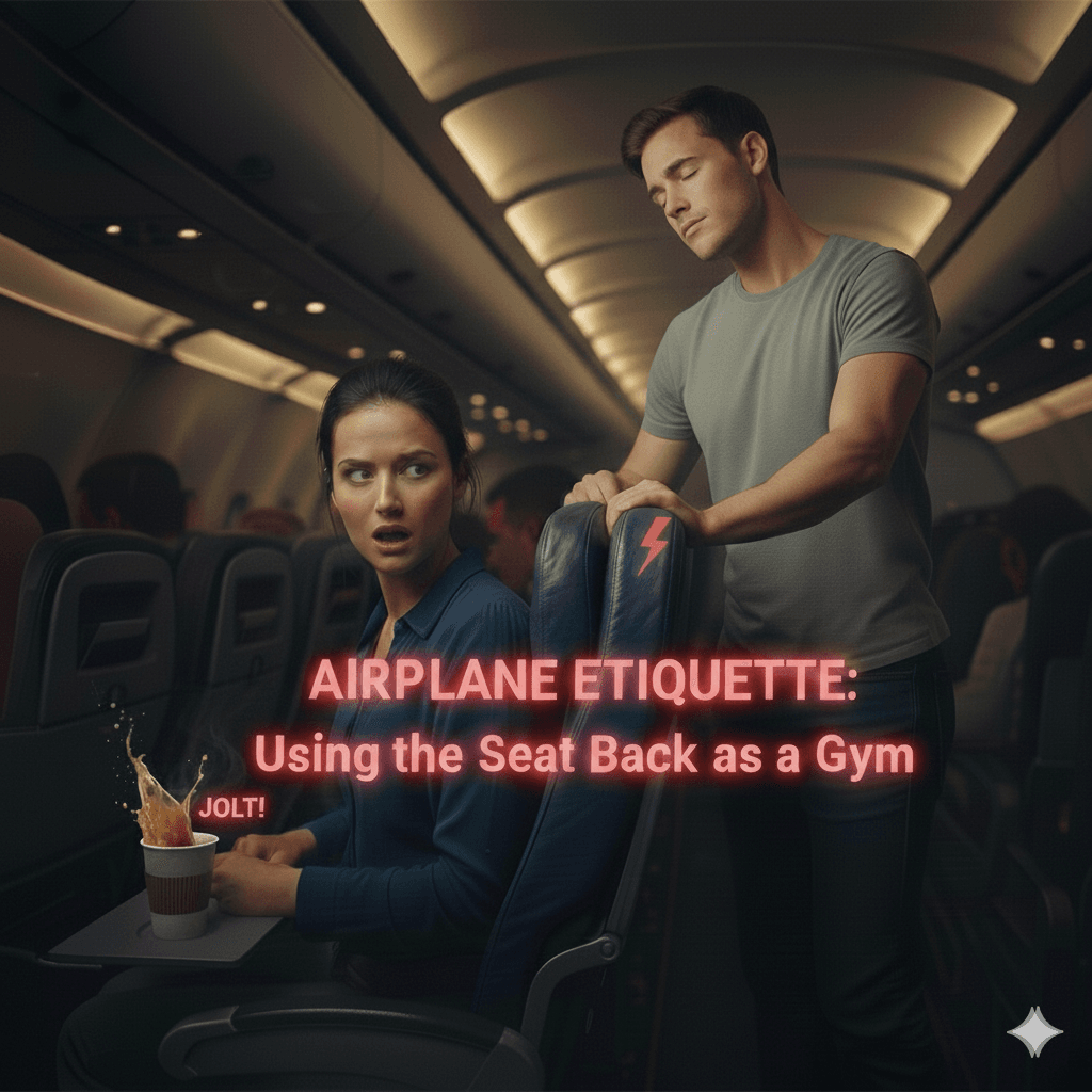 how to stop passengers from shaking your airplane seat