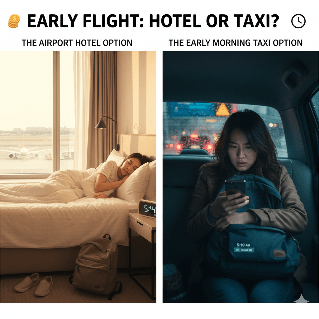 Early Flight: Airport Hotel or Taxi?