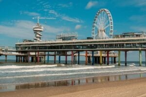 Scenic View of Scheveningen Pier and Ferris Wheel