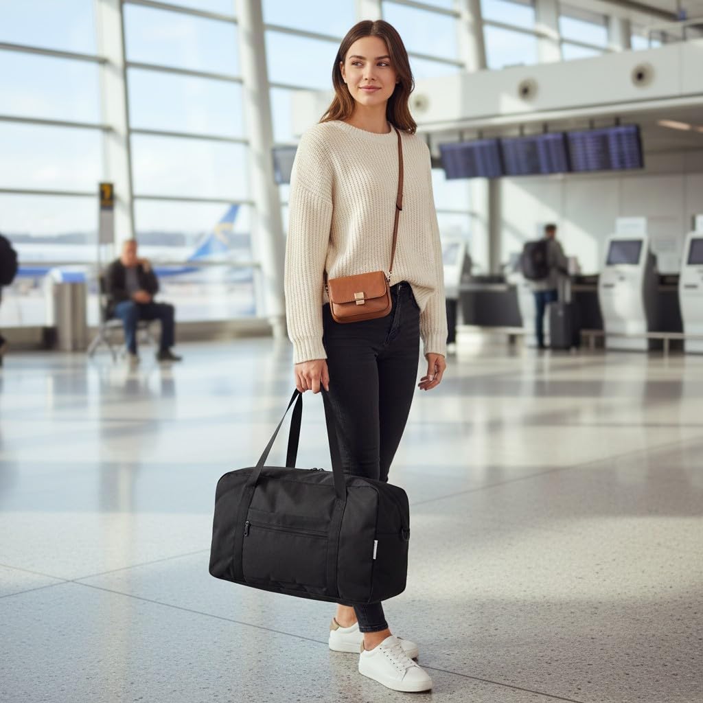 Complete Guide to Foldable Travel Duffel Bag Introduction A Foldable Travel Duffel Bag is a lightweight luggage option designed to unfold when needed and fold away when not in use. Travellers often use it as a backup bag for extra items, souvenirs or laundry separation during a trip. This type of bag is popular because it adds flexible storage without taking up much space in your main luggage. Quick answers What is a Foldable Travel Duffel Bag? A lightweight duffel that easily foldsand sometimes comes with a compact pouch for easy storage. Do Foldable Travel Duffel Bags work? Yes, when made with durable fabric and strong zips they provide reliable extra packing space. When should you use a Foldable Travel Duffel Bag? Use it when you need backup luggage for shopping, sports gear or overflow items. What is a Foldable Travel Duffel Bag? A Foldable Travel Duffel Bag is a soft-sided travel bag designed to carry extra belongings while being able to fold down into a small, portable size. It is typically made from nylon or polyester and used as a secondary bag for travel flexibility. Why travellers use Foldable Travel Duffel Bag • Provides extra luggage space when needed • Packs down small for easy storage in a suitcase or backpack • Useful for separating clean and dirty clothes • Works as a lightweight carry-on alternative • Ideal for souvenirs or return-trip overflow items • Helps reduce reliance on rigid luggage Types of Foldable Travel Duffel Bag Lightweight nylon or polyester foldable duffel A compact and ultra-light option designed for occasional travel use. • Thin nylon or polyester construction • Extremely packable design • Basic carry handles or strap Reinforced travel foldable duffel A stronger version designed for frequent use and heavier loads. • Thicker fabric with reinforced stitching • Padded shoulder strap • Improved zip strength Large capacity foldable duffel Designed for long trips or bulky items where space is a priority. • High litre capacity • Multiple compartments • Stronger base support Comparison table Type Security or function Visibility or convenience Best use Lightweight nylon or polyester foldable duffel Basic storage and portability Extremely compact and easy to pack Short trips and emergencies Reinforced travel foldable duffel Stronger load handling Balanced portability and durability Frequent travel Large capacity foldable duffel High volume storage Less compact but highly spacious Long trips or sports gear Typical specifications Feature Typical range Length or size 45 cm to 85 cm Width 25 cm to 40 cm Material Nylon or polyester Closure mechanism Zipper closure Weight 0.3 kg to 1 kg Materials used Nylon A common lightweight material used in foldable duffels for travel convenience. • Lightweight and flexible • Water resistant in many models • High strength to weight ratio Polyester A durable synthetic fabric often used for budget and mid-range options. • Resistant to stretching • Quick drying • Good abrasion resistance How to choose a Foldable Travel Duffel Bag • Check folded size to ensure it fits easily in your main luggage • Choose capacity based on trip length and purpose • Look for reinforced stitching at stress points • Prioritise lightweight construction for easier carrying • Consider strap comfort for longer walks • Check zip quality as it is often the weakest point • Select water resistant fabric for added protection • Trolley sleeve is handy to carry on the suitcase Popular brands OW-TRAVEL The North Face Samsonite Amazon Basics MIER Frequently asked questions Are Foldable Travel Duffel Bags strong enough for airline travel? Yes, if made from durable fabric with reinforced stitching and quality zips. Can a Foldable Travel Duffel Bag be used as a carry-on? Many 40L to 65L models fit carry-on requirements depending on airline rules. Do Foldable Travel Duffel Bags last long? Longevity depends on material quality and how heavily the bag is loaded. Example travel solution Some travellers choose OW-TRAVEL Foldable Travel Duffel Bag 20L(40x20x25) designed to provide compact storage when folded and practical extra packing space for short trips or return travel overflow. Summary A Foldable Travel Duffel Bag is a practical travel accessory that provides flexible extra storage while remaining compact when not in use. It is most useful as a backup bag for travel overflow, organisation and lightweight packing needs.