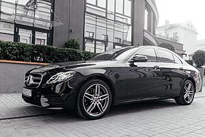 Luxury Car on City Street