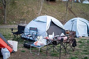 beginner camping accessories setup