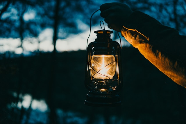 lantern used as outdoor camping lights