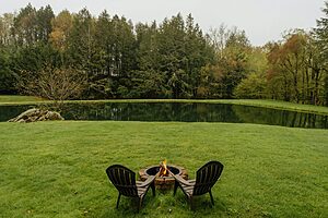 Quiet lakeside view representing peaceful travel destinations for healing